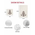 thumbnail image 7 of Nautical Anchor Kitchen Dish Towels for Drying Dishes Set of 3, Vintage Coastal Rudder Farmhouse Beige Waffle Weave Microfiber Hand Tea Bathroom Towels Quick Dry & Absorbent Towel 15.7x23.6, 7 of 7