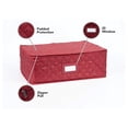 thumbnail image 3 of Drevy Keepsakes - Serveware Storage - Padded Protection - ID Window - Stain Resistant - Machine Washable - China Storage-Red, 3 of 6