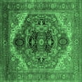 thumbnail image 1 of Ahgly Company Indoor Square Persian Emerald Green Traditional Area Rugs, 3' Square, 1 of 4