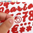 thumbnail image 3 of Unique Bargains Alphabet Letters Numbers Stickers, 6 Sheets Self Adhesive Cursive Decal, Black, 3 of 6