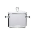 thumbnail image 2 of Glass Cooking Pot - Glass Saucepan Heat-Resistant Borosilicate Glass Handmade Cookware Set stovetop Pot - Safe for Pasta Noodle, Soup, Milk, Tea,salad, 2 of 8