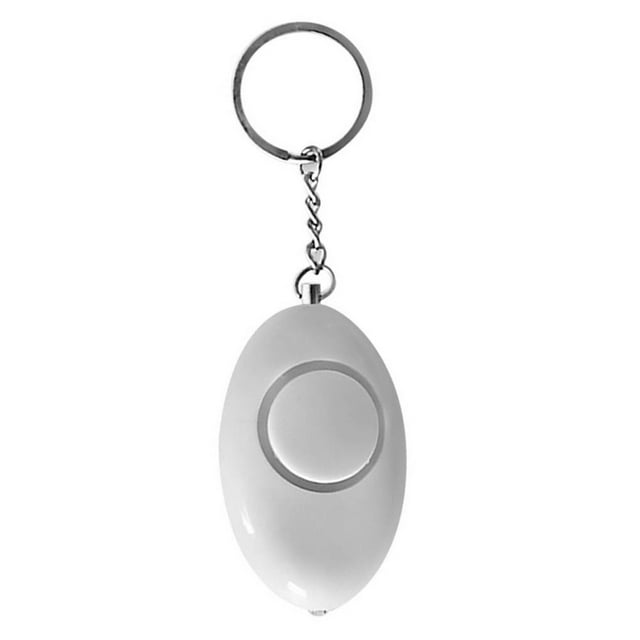 Personal Egg Shape LED Flashing Safety Alarm Keychains Rings for Women Night Self Defense