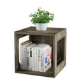 thumbnail image 2 of Lavish Home Modern Stackable Modular Cube End Table with Open Sides (Gray), 2 of 8