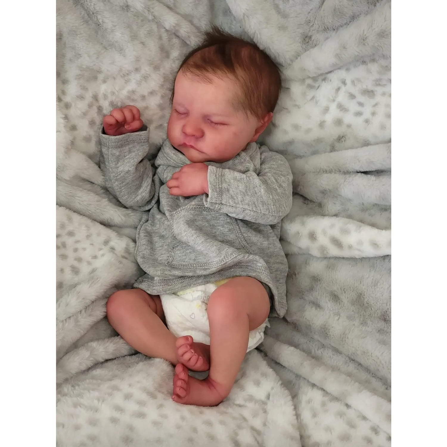 19inch Reborn Baby Dolls Full body silicone vinyl Reborn Doll Levi Newborn Baby Size boy doll 3D Skin High quality Gift