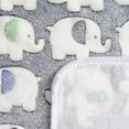 thumbnail image 5 of 1 Pack 3 Blankets Super Soft Fluffy Premium Cute Elephant Pattern Pet Blanket Flannel Throw for Dog Puppy Cat Dark Grey Medium(30x20 inch), 5 of 6
