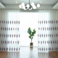 thumbnail image 1 of Rideau de Fenêtre Mode Broderie Plante Voile Rideau Transparent pour Chambre, 1 of 10