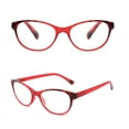 thumbnail image 5 of 4 PACK Womens Classic Cat Eye Reading Glasses Rectangular Plastic Spring Hinges Readers, 5 of 5
