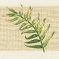 thumbnail image 3 of Authentic Hotel and Spa  Turkish Cotton Palm Fronds Embroidered Cream Hand Towel, 3 of 3