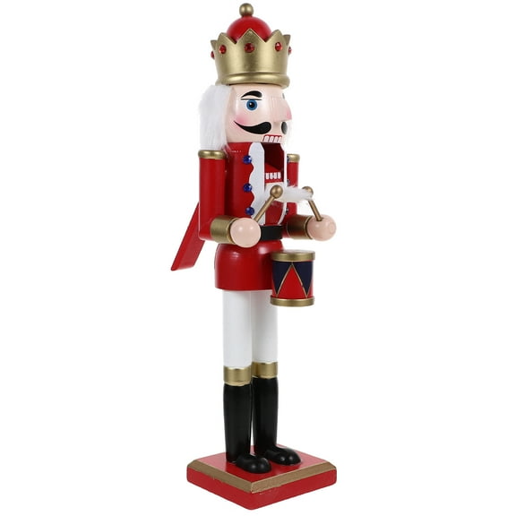 ORDDIART Nutcrackers Christmas Decorations 1Pack Red Soldier Shape Wooden For Home 25.00X6.50X6.50Cm