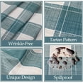 thumbnail image 6 of STATINT Green Checkered Vinyl Tablecloth, Waterproof Oil-Proof Wipeable Heavy Duty Plastic Table Cover, 55 in. x 106 in., 6 of 8
