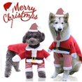 thumbnail image 3 of Disfraces navideños para mascotas, Disfraces navideños para perros Disfraces divertidos para gatos Vestir ropa de fiesta Cachorros Abrigos para perros de Año Nuevo Cosplay(3XL) Rojo Verde RV1016-0124139FYD, 3 of 5