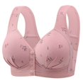 thumbnail image 1 of Front Bra For Women Large Size No Ring Gathering Anti Sagging Fixed Cup Vest Style Bra Cover, 1 of 7