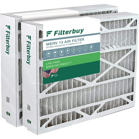 

Filterbuy 21x21x5 MERV 13 Pleated HVAC AC Furnace Air Filters for Rheem Ruud and Protech (2-Pack)