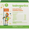 Babyganics Natural Insect Repellent Wipes, a Deet Free Choice, Wipe Dimensions: 5 Inches x 8 Inches, 15 Count
