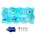 thumbnail image 2 of Children's Puzzle Track Car DIY Assembly City Map Scene Construction Puzzle Rail Car, 2 of 6