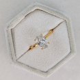 thumbnail image 5 of Solitaire Brilliance 2.50Ct Oval Cut Brilliant Moissanite Diamond Solitaire 4 Prong Engagement Ring for Women in 10K Yellow Gold, Ring Size 10.5, 5 of 7