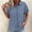 Light Blue, variant on Workwear Summer Blouses for Women V-Neck Polka Dot Short Sleeve Blouse Rolled Button Down Slim Fit Boho Shirts Going Out Tops for Women