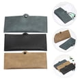 thumbnail image 4 of Shisuyan 1 Set 3Pcs Handmade Leather Glasses Cases Portable Buckle Sunglasses Boxes Bags, 4 of 8