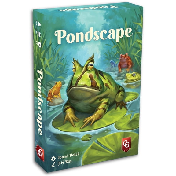 Capstone Games Pondscape Strategy Card Game – Fun Family Card Game for 1-4 Players, Ages 8 , Perfect for Family Game Night, 30-40 Minute Playtime