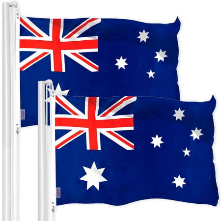 Australia Australian Flag 3x5FT 2-Pack 150D Printed Polyester By G128