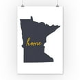 thumbnail image 3 of Minnesota, Home State, Gray on White (12x18 Wall Art Poster, Room Decor), 3 of 3