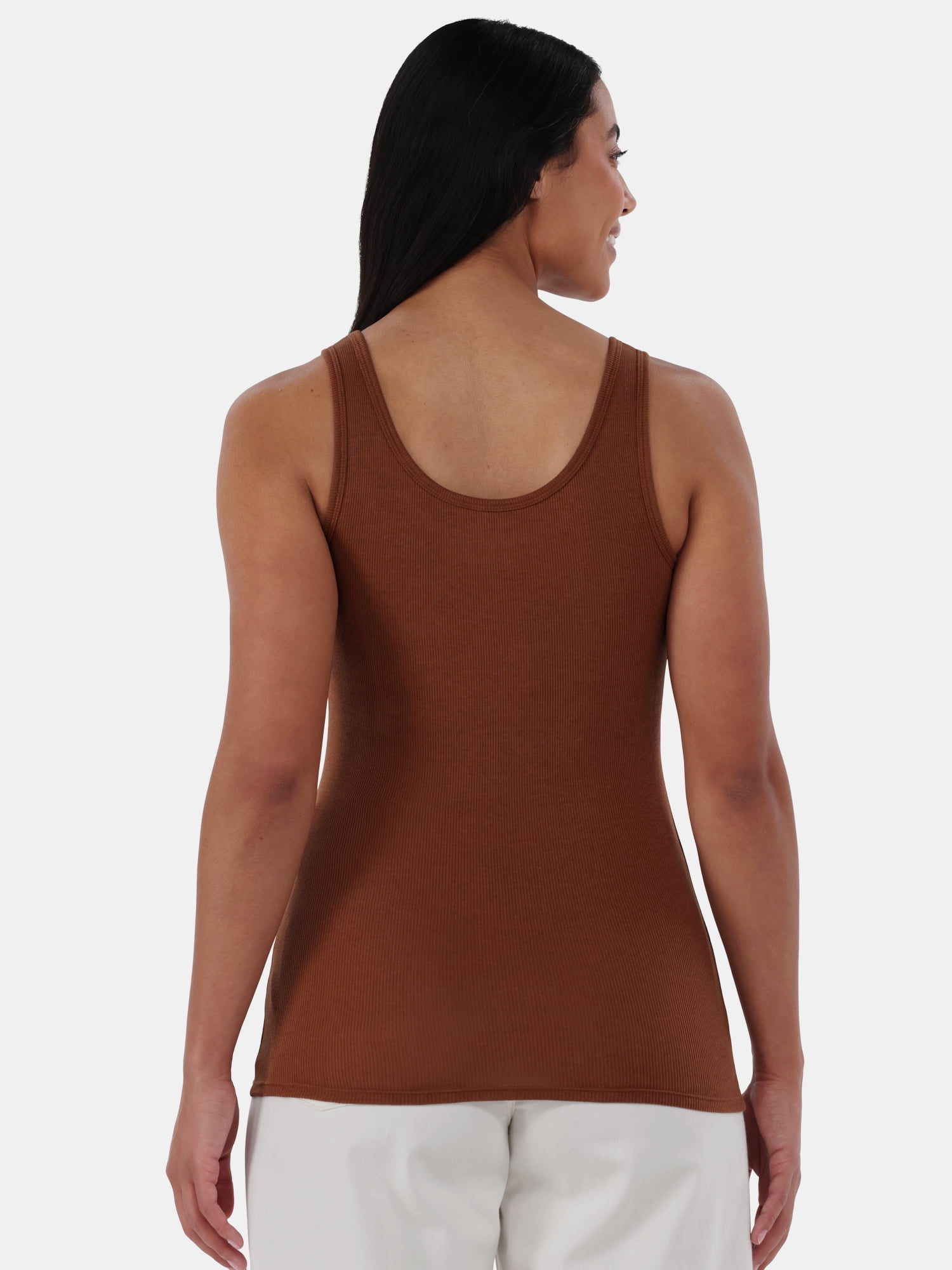 Time and Tru Women's Ribbed Tank Top, Sizes XS-XXXL