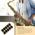 thumbnail image 2 of Yuarrent 10 Uds. Parches para boquilla de clarinete cojines de saxofón silicona negro blanco agudos/Alto/accesorios para saxofón Tenor 0,3mm Accesorios para instrumentos musicales Negro 0.3, 2 of 6