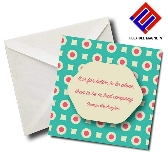 George Washington Inspirational Quote Magnet for refrigerator. Great Gift! By Flexible Magnets