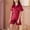Red, variant on Silk Satin Pajama Set for Grils 2 Piece Lounge Pjs Matching Summer Sleepwear Button Down Lapel Shirt Shorts Watermelon Red 8-9 Years