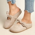 thumbnail image 4 of Bow Knot Mary Jane Mules, Slip On Closed Toe Shoes, Casual Comfort Footwear (Women's), 4 of 6