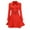 Red, variant on qucoqpe Women's Double Breasted Pea Coat Winter Mid-Long Trench Coat with Belt