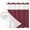 Red, variant on No Hook Khaki Solid Color Shower Curtain with Snap in Liner Set, Aesthetics Contemporary Luxury Waterproof Fabric Bathroom Curtains with See Through Top Window, Hotel Style Extra Long 72 x 96 Inch