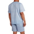 thumbnail image 2 of Fruit of the Loom Men's and Big Men's Short Sleeve, Knee-Length Pant Pajama Set, 2 of 2