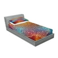 thumbnail image 2 of Ambesonne Abstract Fitted Sheet & Pillow Sham Set, Oriental Floral Detail, Twinxl, Multicolor, 2 of 2