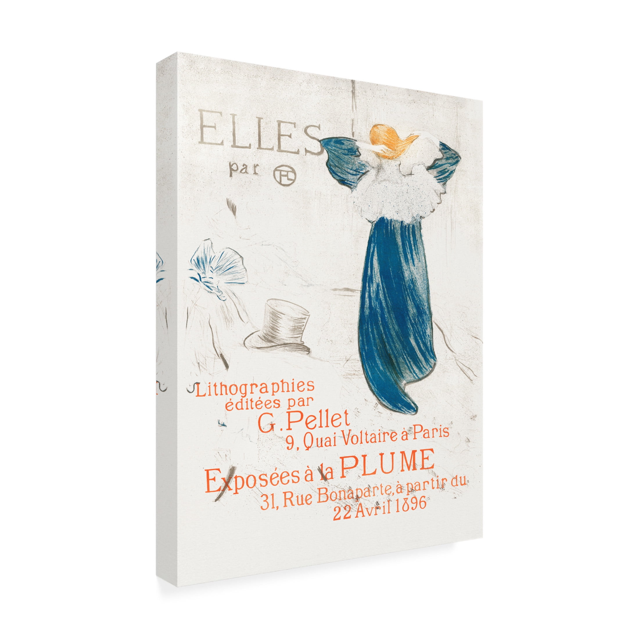 Trademark Fine Art Pictufy Frontispiece 1896 Canvas Wall Art