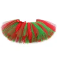 thumbnail image 5 of Falda tutú navideña para niñas con diadema, disfraz de tutú de baile para fiesta de Navidad para niñas pequeñas, faldas de tul esponjosas verdes y rojas para niños, 5 of 5