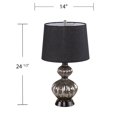 thumbnail image 4 of SEI Furniture Lyratta Sleek Glass Base Table Lamp in Black/Silver, 4 of 4