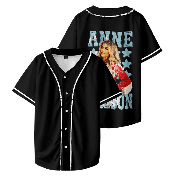Anne Wilson Merch Portrait Baseball Shirt Unisex Short Sleeve Casual Shirts