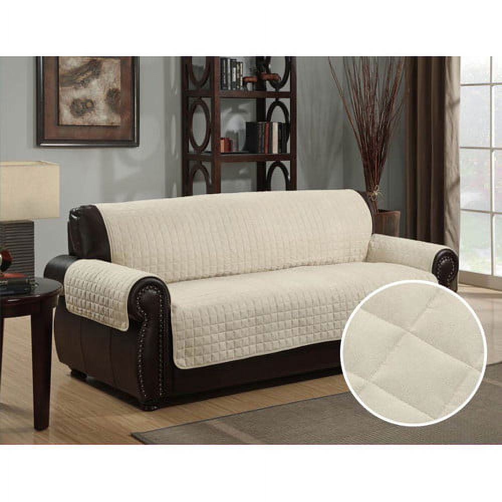 Furniture Protector Pet Cover Quilted Microsuede Sofa 70' x 110' - Brown