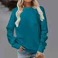 thumbnail image 1 of TACILIP Chandail en Molleton Col Rond Mode Grande Taille pour Femmes Chandail Manches Longues Vêtements d'Automne Hiver pour Femmes, 1 of 5
