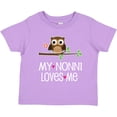 thumbnail image 3 of Inktastic My Nonni Loves Me Grandchild Owl Girls Toddler T-Shirt, 3 of 5