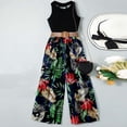 thumbnail image 2 of Birdeem Débardeur pour Filles Mode Décontractée Sans Manches Col Rond Ensemble Pantalon Long Imprimé, 2 of 12