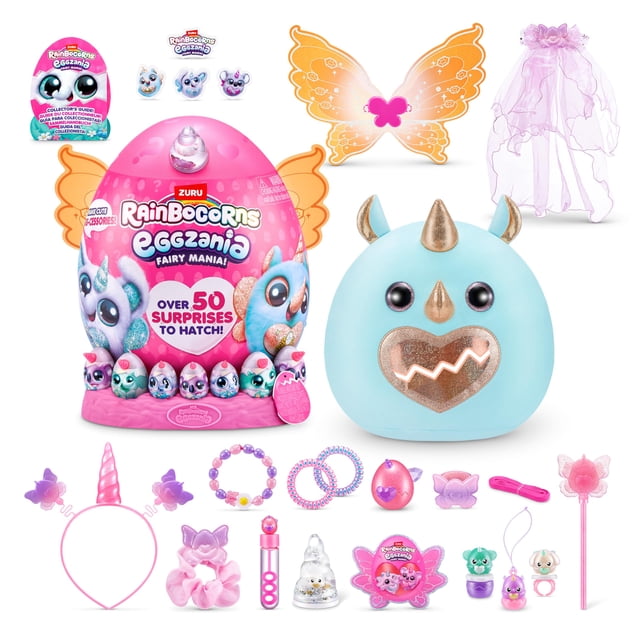 Peluche Rainbocorns Eggzania Fairy Mania Rhino ZURU Girls