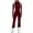 Red, variant on ZACPNCV Womens Solid Color Long Sleeve Bodysuit Fashion Yoga Jumpsuit High Neck Tummy Control Slimming One Piece Workout Wear