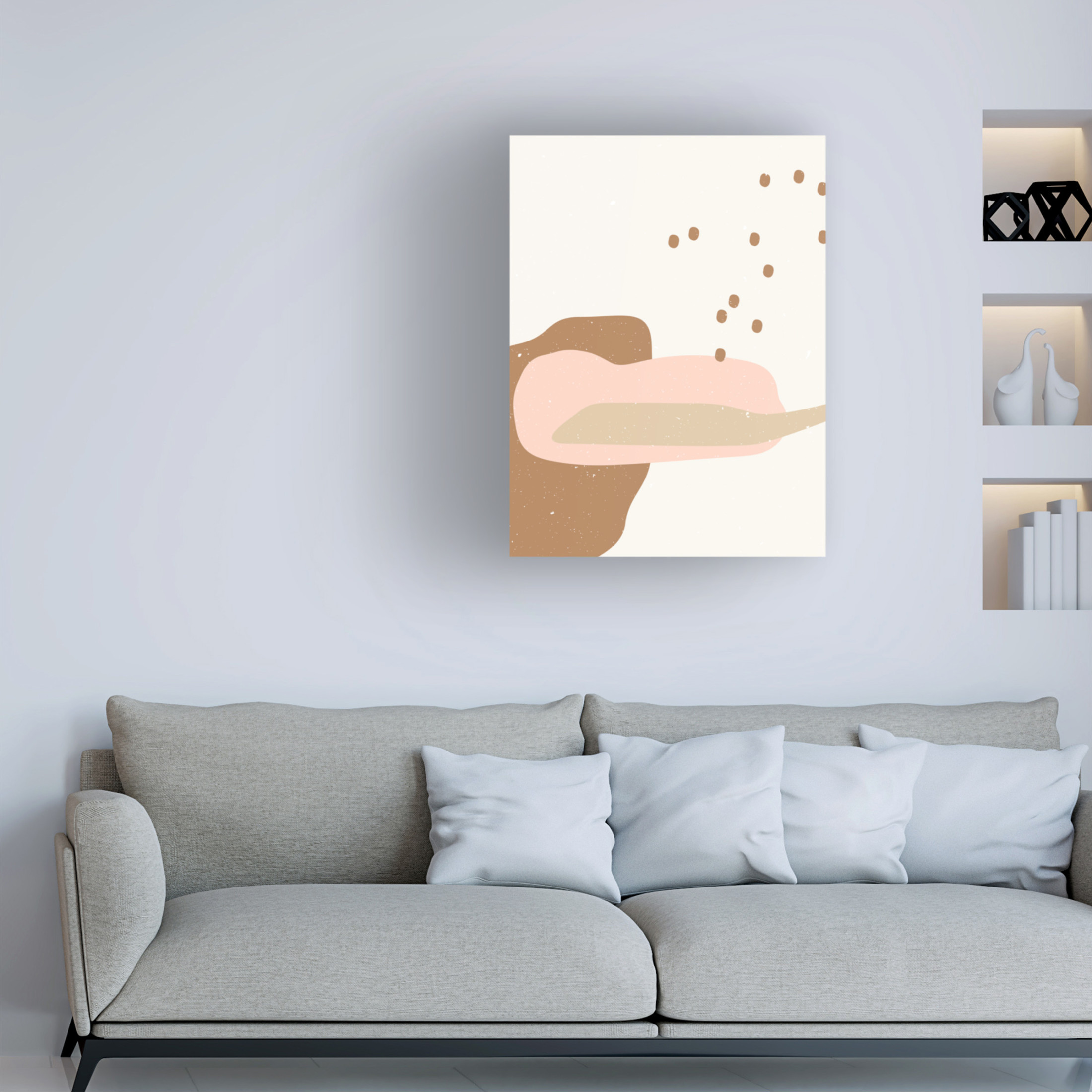 Trademark Fine Art NKTN Abstract composition 2 Canvas Wall Art