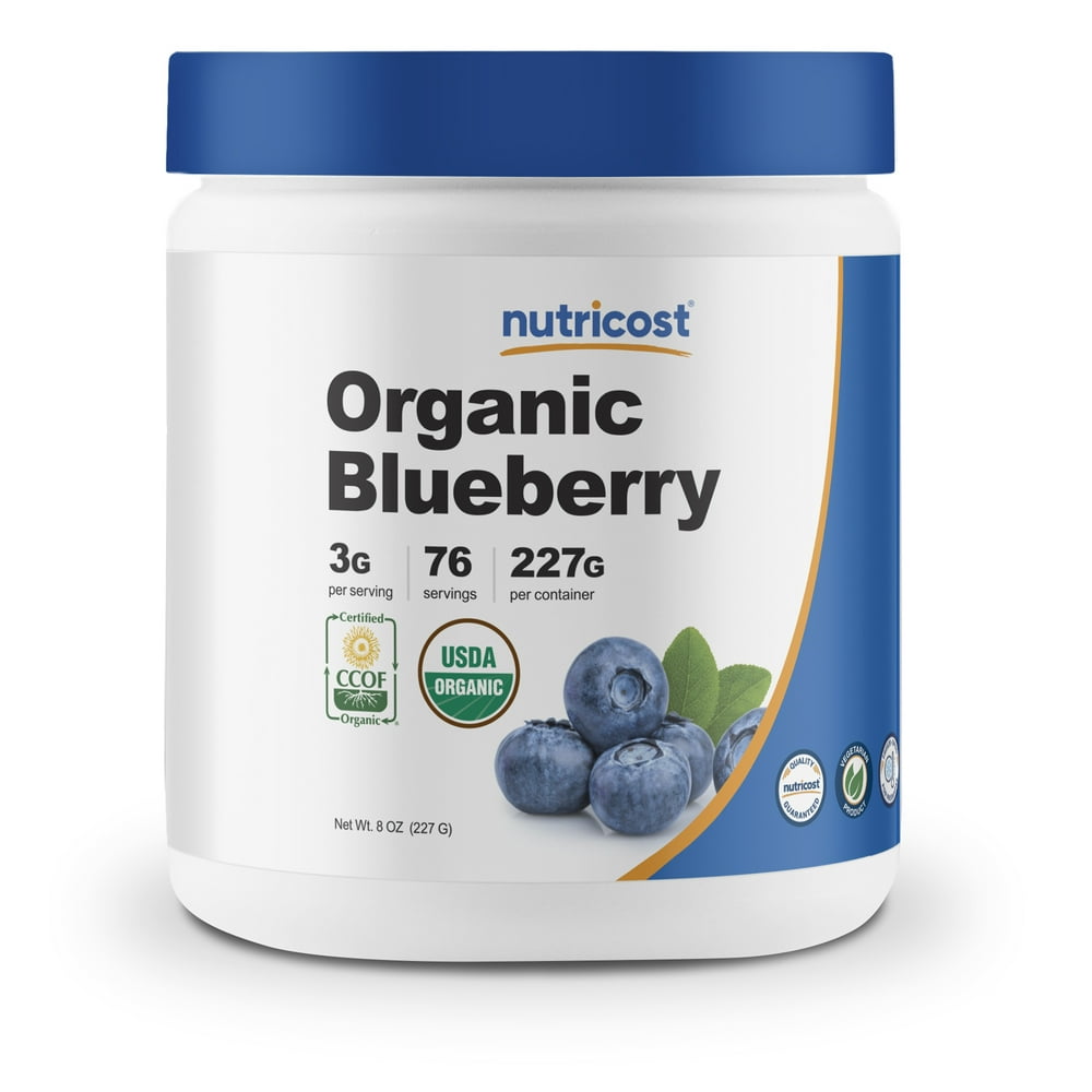 Nutricost Organic Blueberry Powder 8oz (227 Grams) Pure, Gluten Free