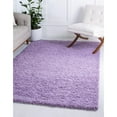 thumbnail image 2 of Unique Loom Solo Solid Shag Collection Tapis Moderne en Peluche Luxuriant et Doux, 5 Pi 0 x 8 Pi 0, Lilas, 2 of 2