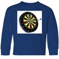 thumbnail image 3 of Inktastic Dart Board Long Sleeve Youth T-Shirt, 3 of 5
