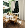 thumbnail image 5 of nqOlkjepod Outdoor Curtains for Patio Waterproof, Ivory White Outdoor Privacy Panels Grommet, Modern Pure Ivory White Blackout Outside Curtains for Porch/Cabana/Pergola/Gazebo 54"x95", 2 Panels, 5 of 8