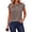 Coffee, variant on Women's Cap Sleeve T Shirts Casual Cotton Loose Fit Crew Neck Summer Tee Basic Tops for Women
